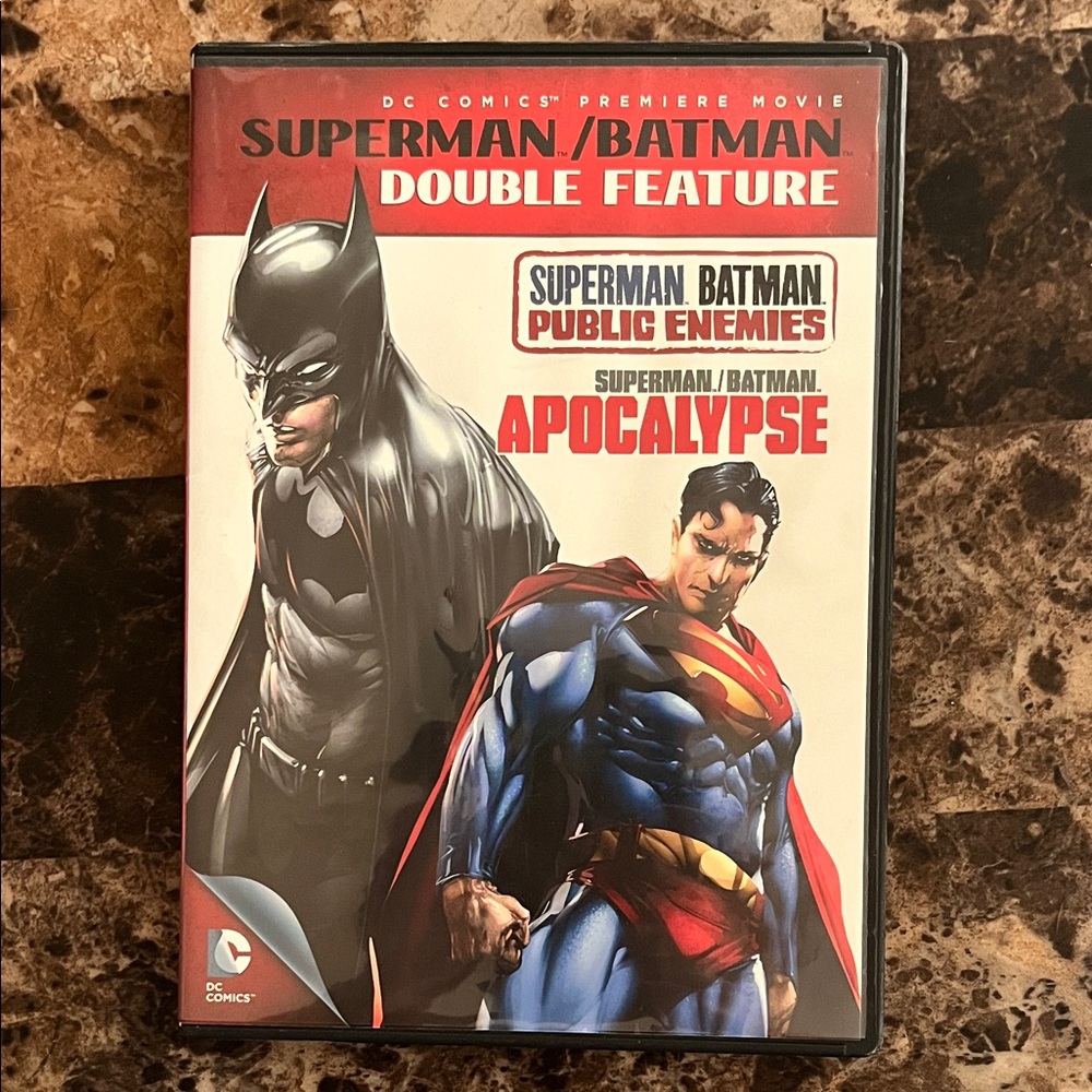 DC Comics Superman/Batman Double Feature DVD - Red, Blue, Black